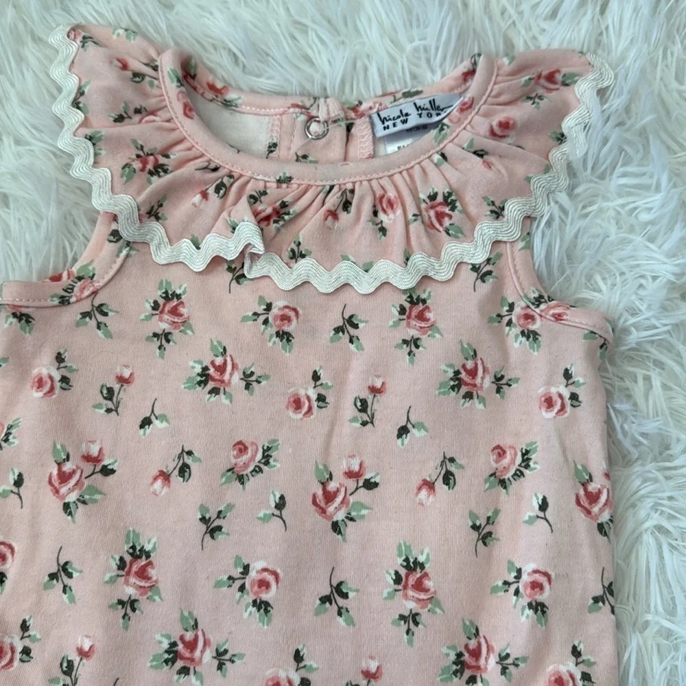 Floral baby onesie